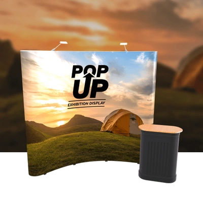 3x3 Curved Pop-Up