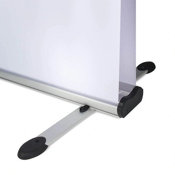 close up of product base with erected graphics